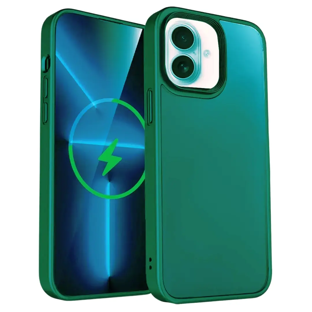 iPhone 16 Cam Smoke Twotone Case Green